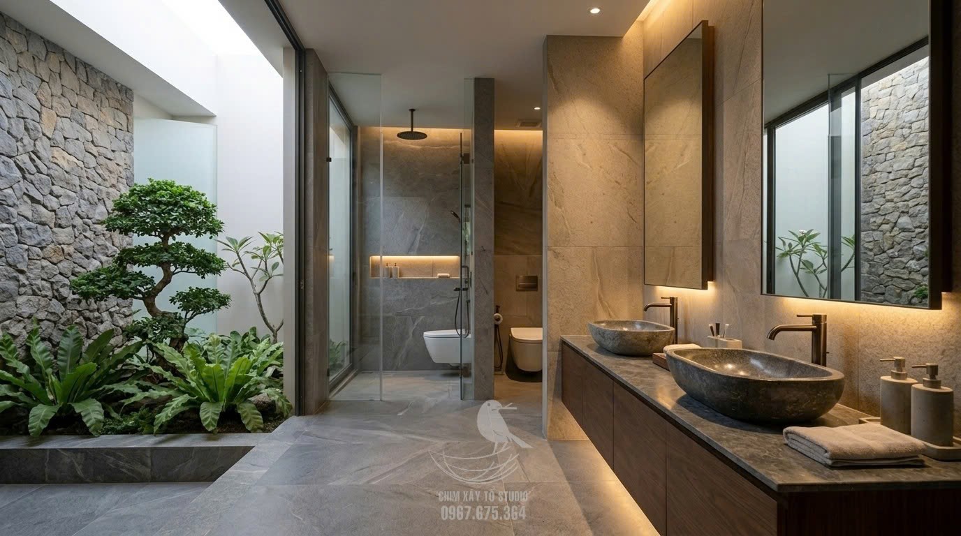 Villa sân vườn nhiệt đới tại Chư Prông, Gia Lai - Chim Xây Tổ Studio
