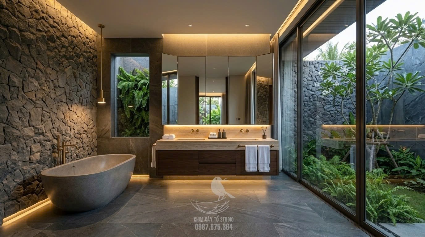 Villa sân vườn nhiệt đới tại Chư Prông, Gia Lai - Chim Xây Tổ Studio