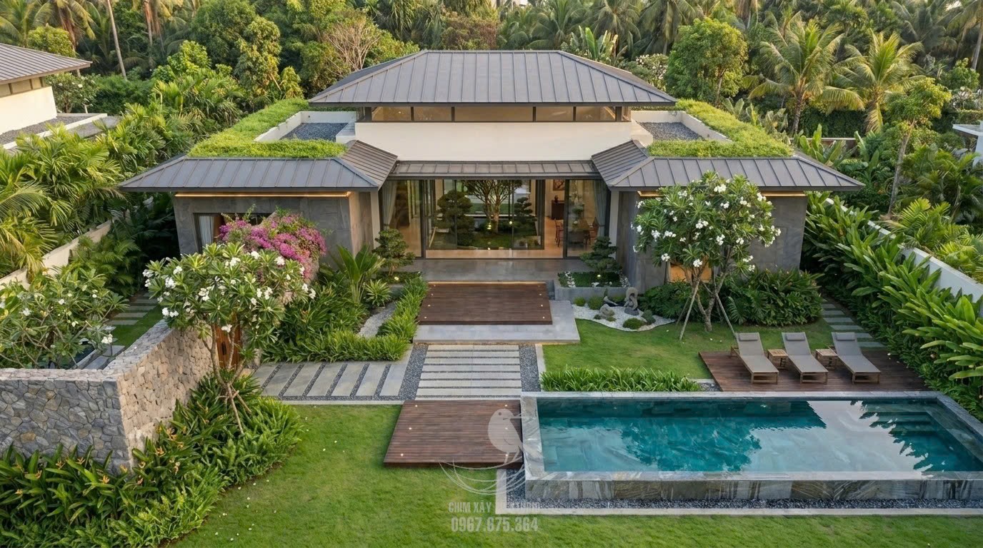 Ảnh bìa Villa sân vườn nhiệt đới